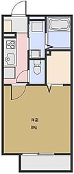 カーサ・デ・ルス 1Kの間取図画像