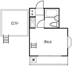 シェラトン川越 ワンルームの間取図画像