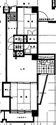 鵠沼フラワーマンション 1LDKの間取図画像
