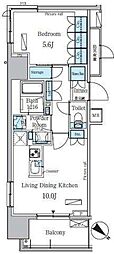 パークアクシス東日本橋ステーションゲート 1LDKの間取図画像