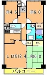 ヴェルドミールゆりのき台 1階3LDKの間取り