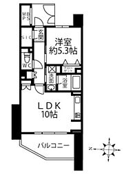 クリオ志木駅前 1LDKの間取図画像