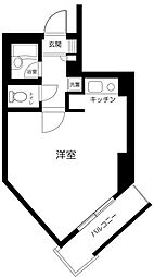 菱和パレス高輪台 1Kの間取図画像