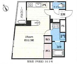 エミネンス千葉新宿 ワンルームの間取図画像