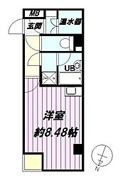 東新橋ビル ワンルームの間取図画像