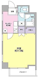 ステーションサイドなかむら 1Kの間取図画像