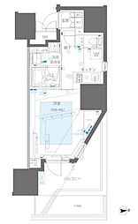 ＺＯＯＭ信濃町 3階1Kの間取り