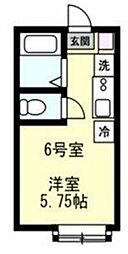 AxiaCourtキシヤ ワンルームの間取図画像