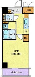 フォルティス水天宮前 1Kの間取図画像