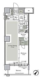 ParkCube西ヶ原STAGE 1LDKの間取図画像