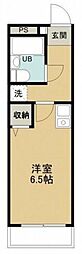 ヒルグレイス武蔵野 ワンルームの間取図画像