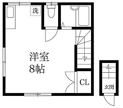 パインヒル11 ワンルームの間取図画像
