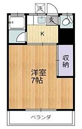 ハイツ千里 1階1Kの間取り