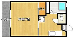 井手口コーポ 1Kの間取図画像