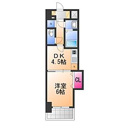 TKアンバーコート堺東2 1DKの間取図画像