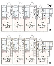 アザーレ・アサンテ日吉B 1階1Kの間取り