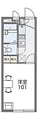 レオパレス2005 1Kの間取図画像