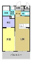 日向・曽根町3丁目マンション 102 1階1LDKの間取り