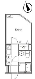 スタートライズ 1Kの間取図画像