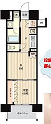 日神パレステージ大島 1DKの間取図画像