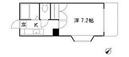 アーバンクレスト 1Kの間取図画像