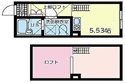 ドルチェ和田町 1階ワンルームの間取り