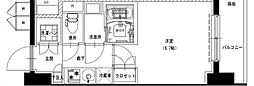 S-RESIDENCE戸田公園 3階1Kの間取り