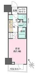 ルフォンプログレ四谷 11階1Kの間取り
