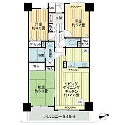 レジェンド石神井公園 3LDKの間取図画像