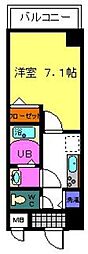 シャルマンフジ新大阪 1Kの間取図画像
