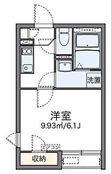 レオネクストカミオンダ 2階1Kの間取り