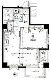 SIN・City中野 1LDKの間取図画像