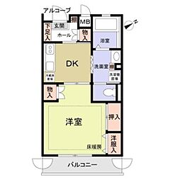 間取図画像 1DK