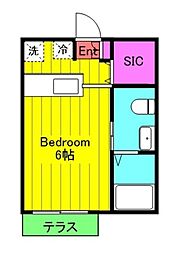 SPERANZA 1Kの間取図画像