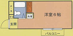 第一島ビル ワンルームの間取図画像
