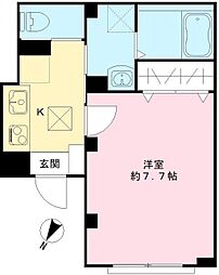 ノアメゾン 1階1Kの間取り