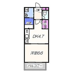 サニーコート 1DKの間取図画像