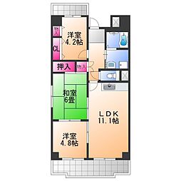 ポルト泉大津 3LDKの間取図画像