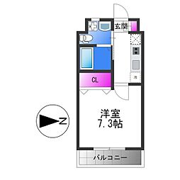 Ritz新今里 6階1Kの間取り