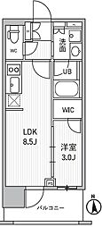 シーズンフラッツ新御徒町イースト 5階1LDKの間取り