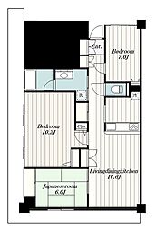 ザ・ウィンベルグラン町田 20階3LDKの間取り