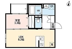 robot home 与野本町II 1LDKの間取図画像