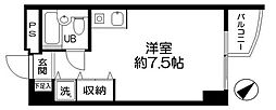 ハイホーム流山 ワンルームの間取図画像