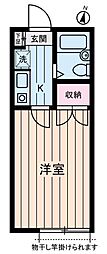 スタジオフジタ 1Kの間取図画像