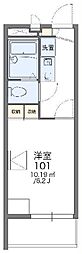 レオパレスエヴァーグリーン白幡 1Kの間取図画像