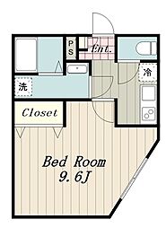 Ambition唐木田 1階1Kの間取り