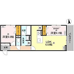 間取図画像 2LDK