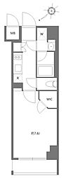 KDXレジデンス豊洲 1Kの間取図画像