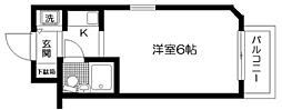 日神パレス下落合 ワンルームの間取図画像