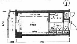 ライオンズマンション西小岩第3 ワンルームの間取図画像